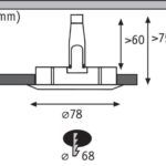 Oczko sufitowe Nova - srebrne, zestaw 3 szt, IP44 - 1