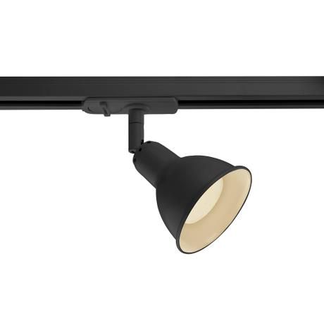 Czarna lampa sufitowa Link Single - Nordlux, system szynowy