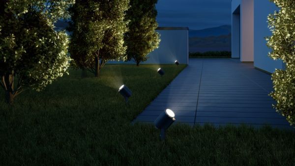 oświetlenie ogrodu nowoczesne