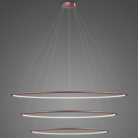 Lampa wisząca Shape - LED, 4000K, różowe złoto, IP44, 150cm