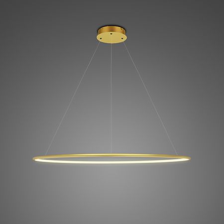 Lampa wisząca Shape - LED, 3000K, 80cm, złota, IP44