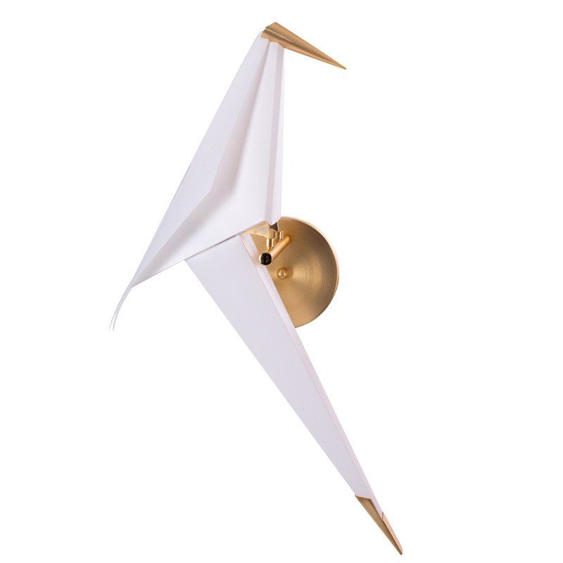 nowoczesny kinkiet origami ptaki