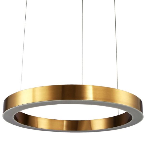 Lampa wisząca Circle - LED, złota,120cm