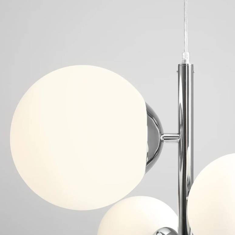 Lampa wisząca Bloom 4 - srebrny chrom
