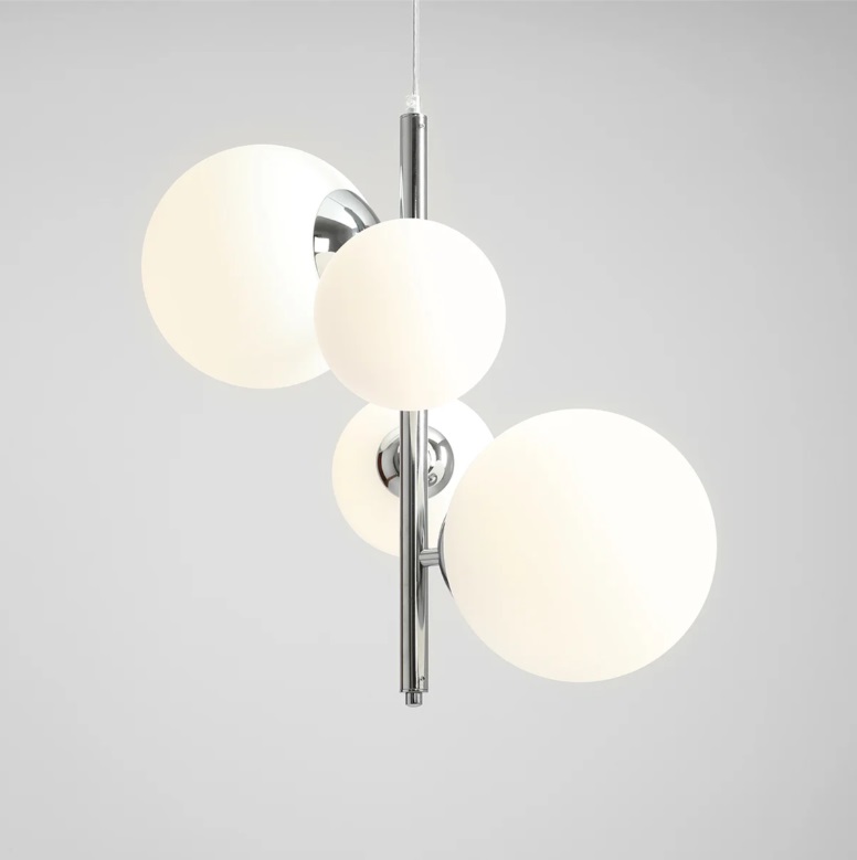 Lampa wisząca pionowa Bloom 4 - chrom