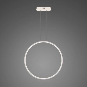 Lampa wisząca ring Shape No. 1, 80cm, 3000K, biała, IP44