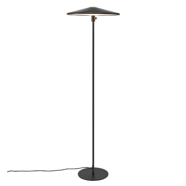 Metalowa lampa podłogowa Balance - czarna, LED
