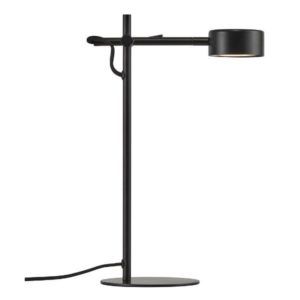 Czarna nowoczesna lampa stołowa Clyde - LED, regulowana, ściemniacz
