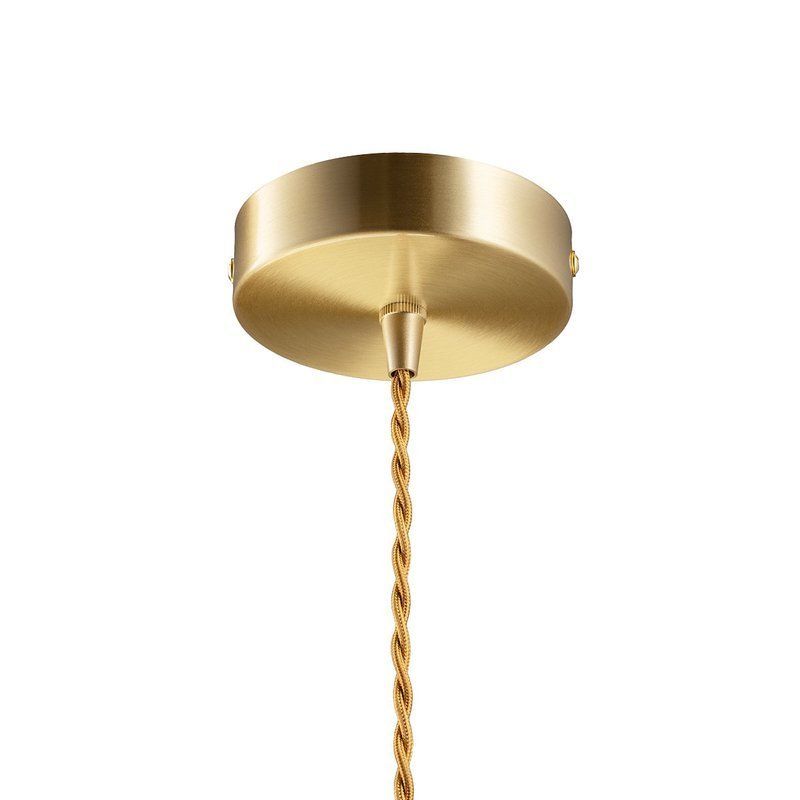 złota lampa wisząca elegancka