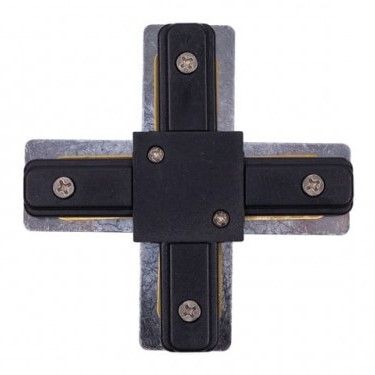 Łącznik krzyżowy Profile X-connector - czarny, system szynowy