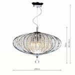 lampa glamour z kryształkami