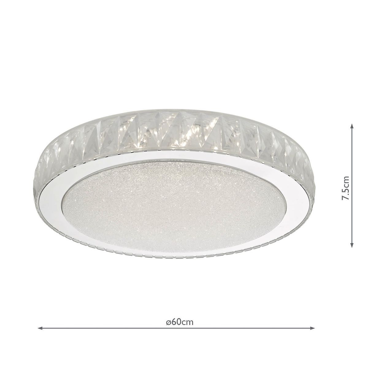 Elegancki plafon Akrelia - LED, kryształki - 1