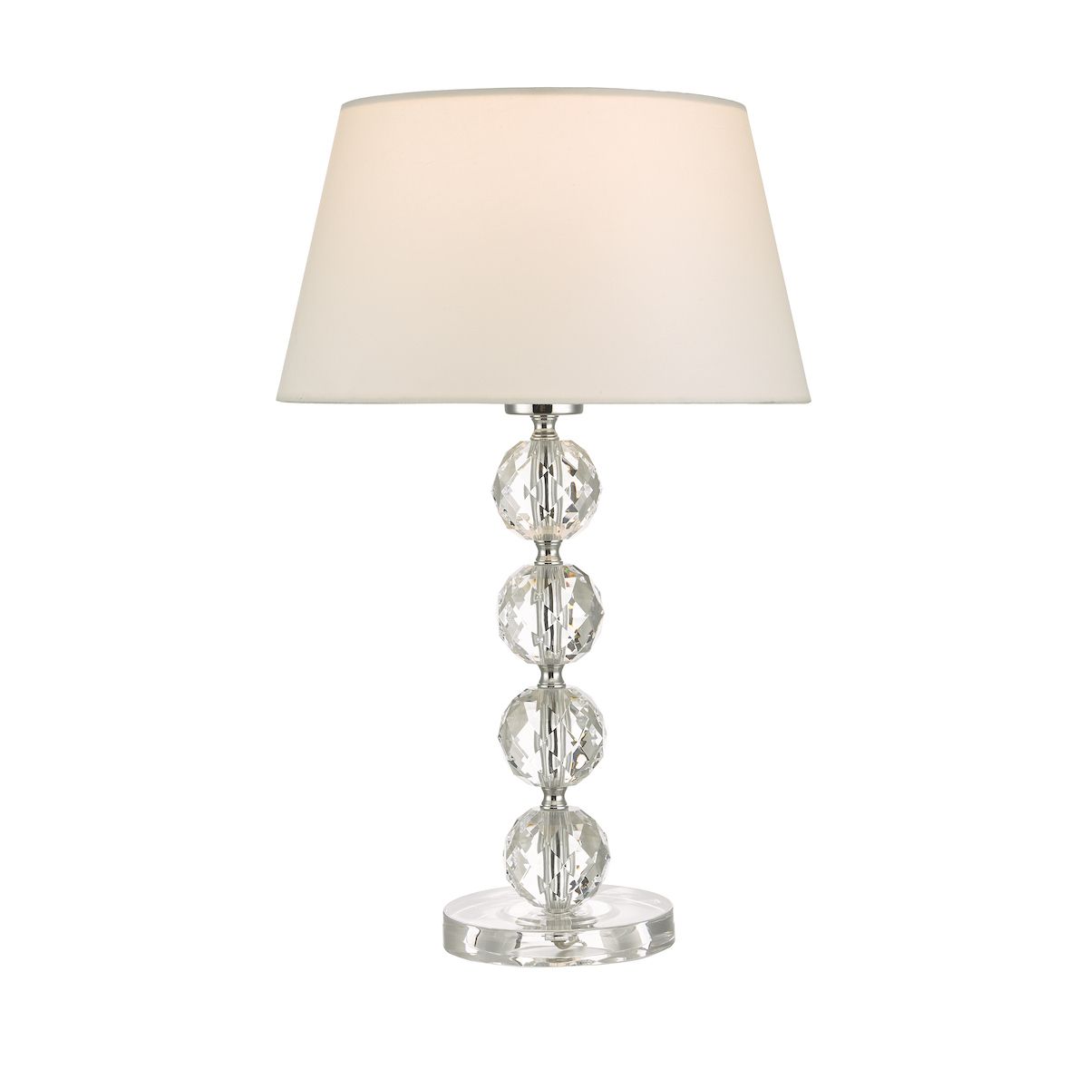 Lampa stołowa Aletta - kremowy abażur