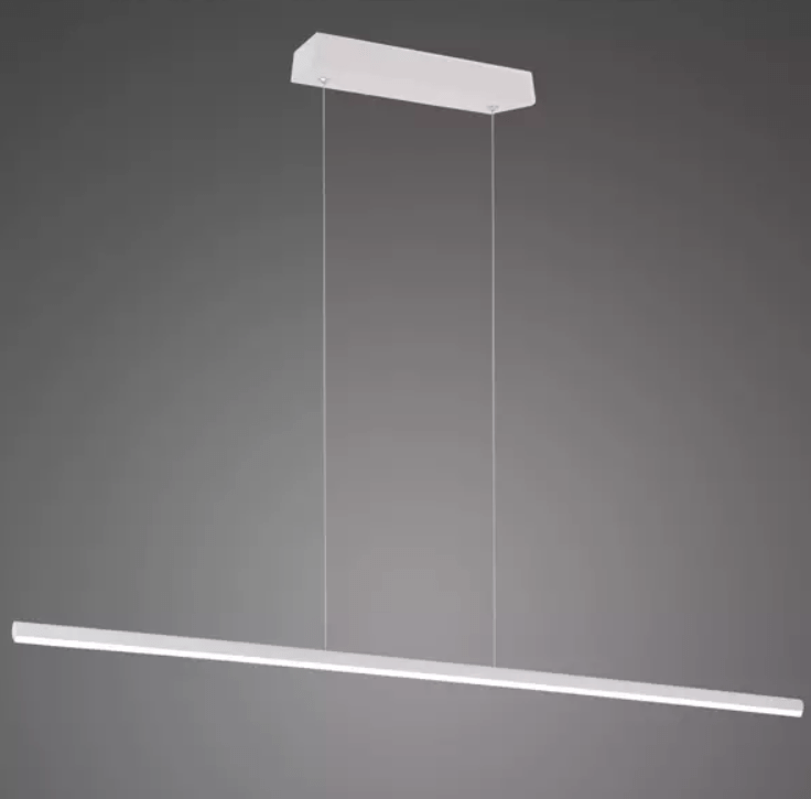Biała lampa wisząca Linea No.1 - LED, 3000K