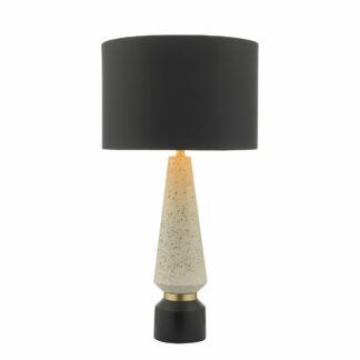 Elegancka lampa stołowa Onora - czarny abażur