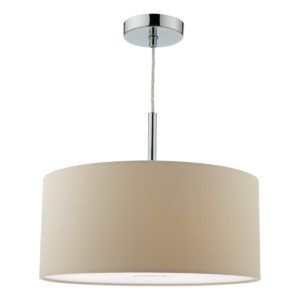 Klasyczna lampa wisząca RONDA - kolor Taupe