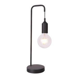 Czarna lampa biurkowa loftowa Laren - metalowa