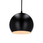 Nowoczesna lampa wisząca Flen - czarna kula