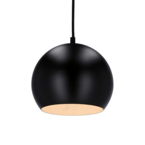 Nowoczesna lampa wisząca Flen - czarna kula