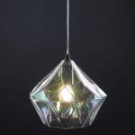 lampa wisząca diament szklany