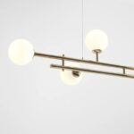 Złota lampa wisząca Harmony 6 - kule