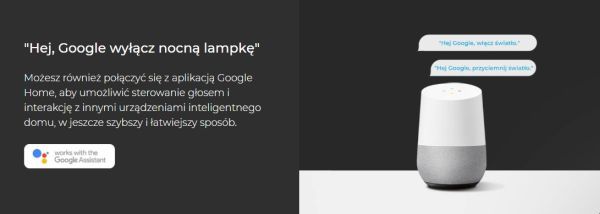 lampa sterowana głosem google