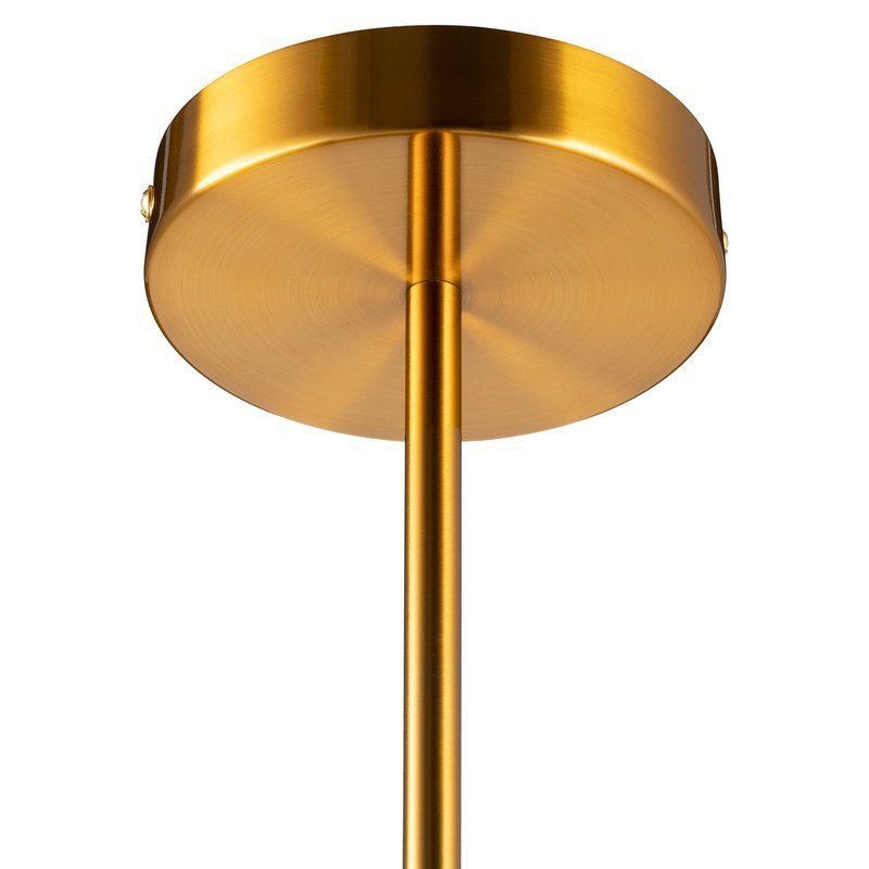 lampa wisząca na złotej podsufitce