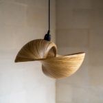 bambusowa lampa oryginalny kształt