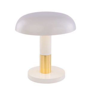 Nowoczesna lampa biurkowa Fungo - biała, LED