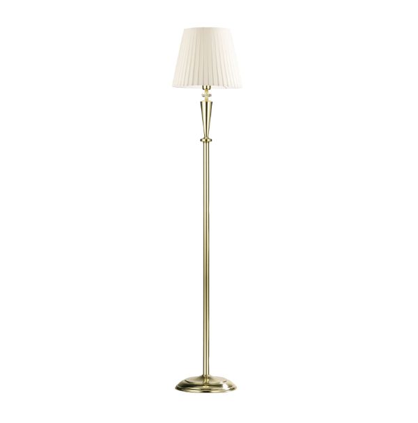 złota lampa podłogowa klasyczna
