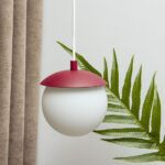 Lampa wisząca dekoracyjna z okrągłym kloszem