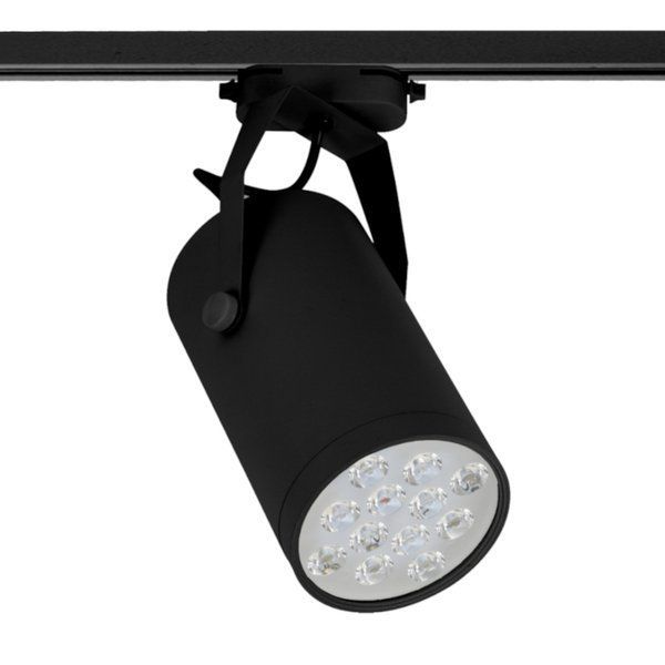 Czarny reflektor Store LED - system szynowy - czarny