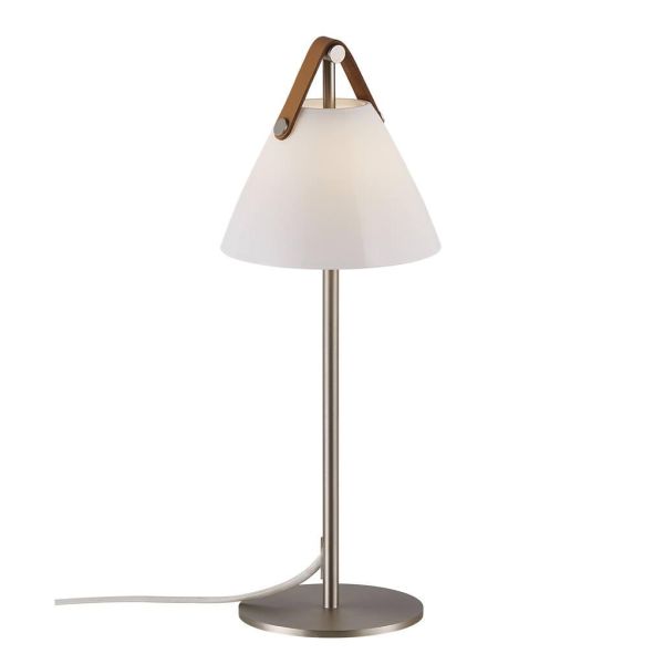 lampa stołowa ze szklanym kloszem