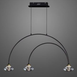 Lampa wisząca Tiffany No.3 CL1- metalowe łuki, 3-punktowa