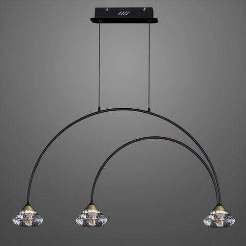 nowoczesna lampa wisząca metalowe łuki