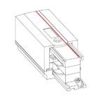 Zasilacz końcowy CTLS - lewy, biały, system szynowy - 3