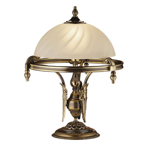 bogato zdobiona lampa stołowa do gabinetu
