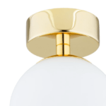 Lampa sufitowa : złota kula do łazienki Flavio - IP44