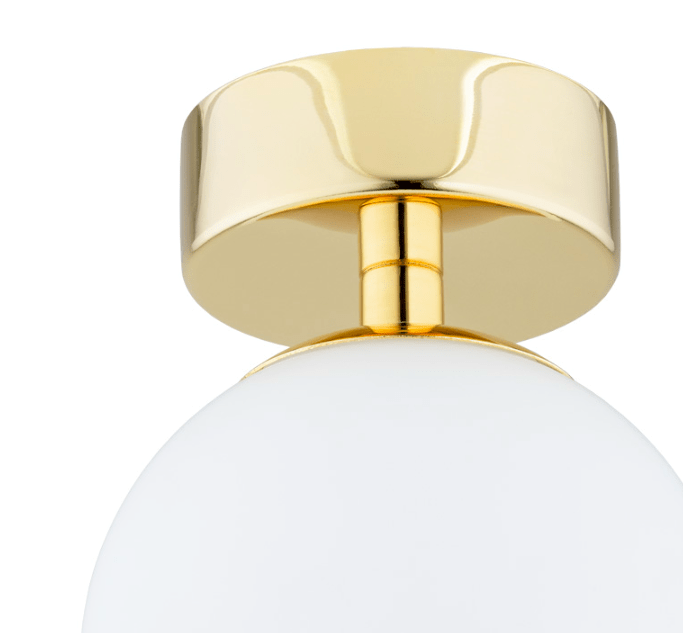 Lampa sufitowa : złota kula do łazienki Flavio - IP44