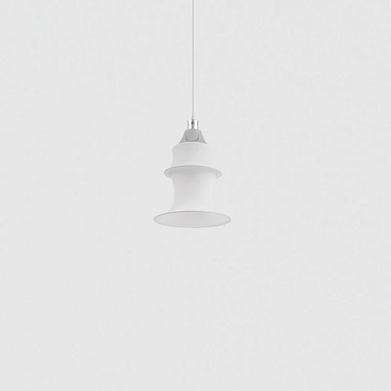 Nowoczesna lampa wisząca Falkland - biały abażur, 53cm