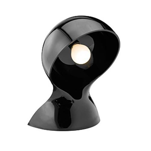 Czarna lampa stołowa Dalu Tavolo - tworzywo, nowoczesny design