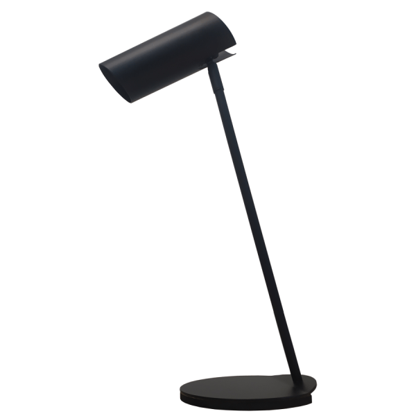 Czarna lampa biurkowa Futuro - regulowany klosz