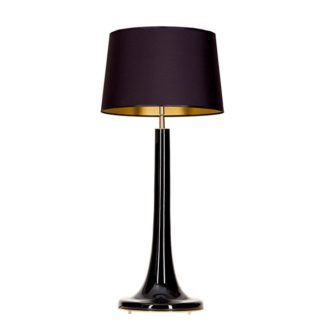 Lampa stołowa Lozanna - czarny abażur