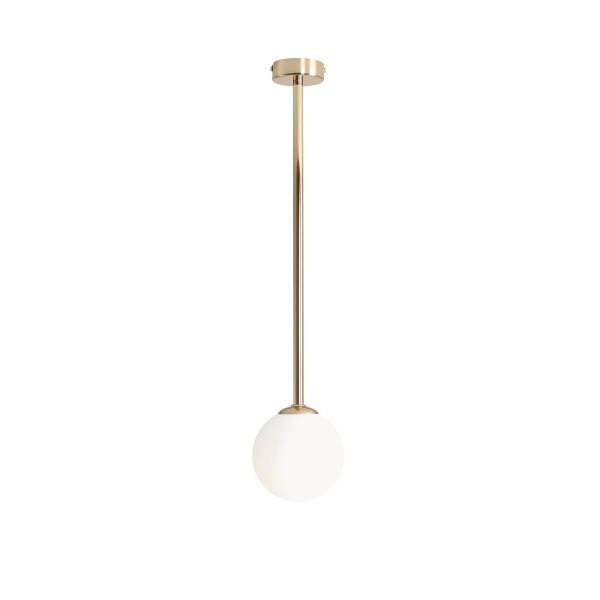 Lampa sufitowa Pinne M - złota, szklana kula