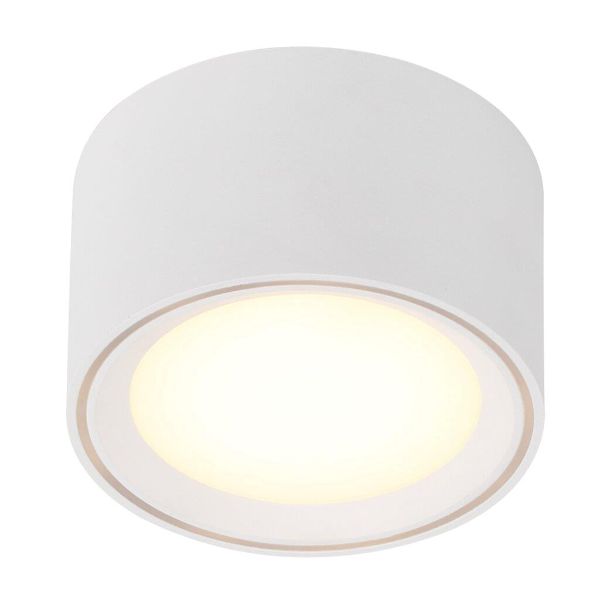 Lampa sufitowa Fallon - biała tuba, LED