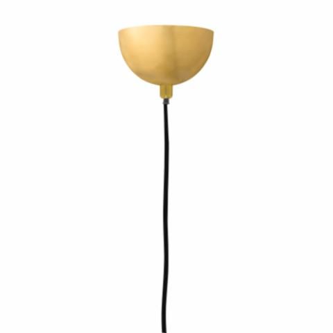 Nowoczesna lampa wisząca Pelle - złoty ring, LED - 1