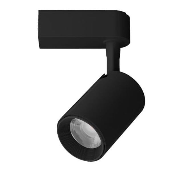 Czarny reflektor sufitowy Leon - system szynowy, zintegrowany LED