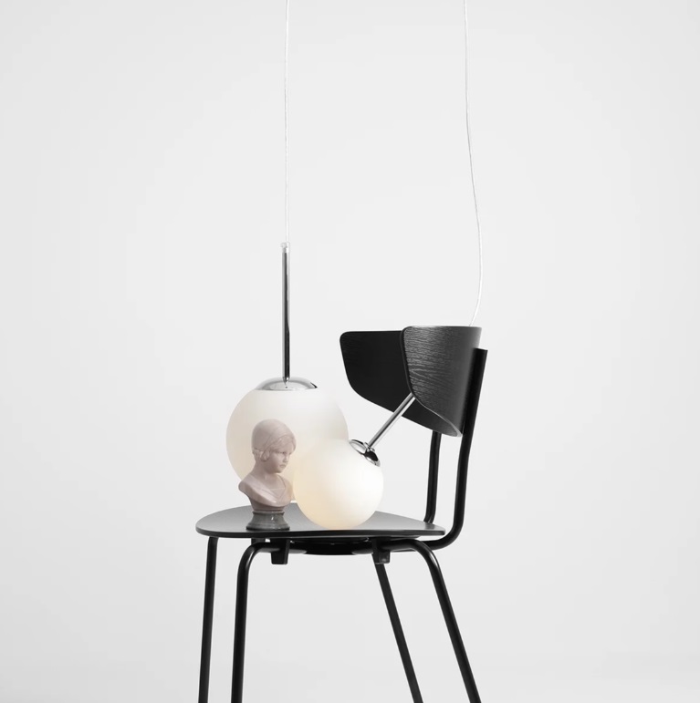 Lampa wisząca nad wyspę Bosso S 20cm - szklany klosz