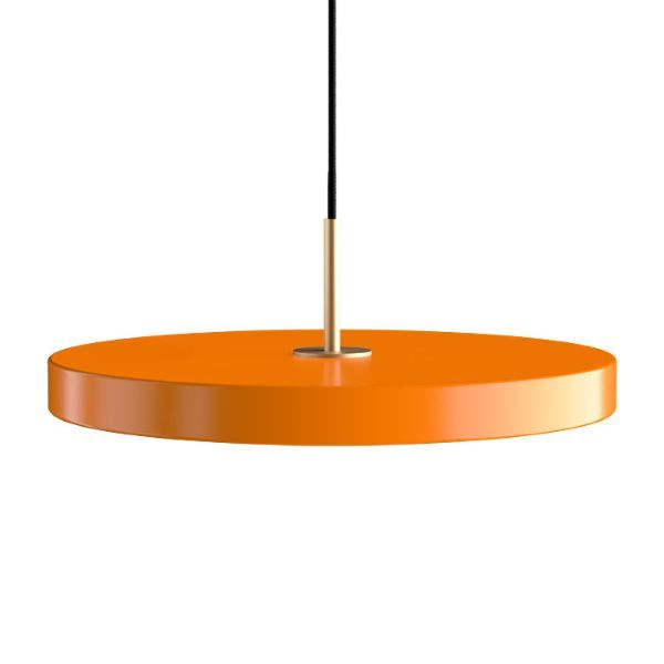 pomarańczowa nowoczesna lampa wisząca LED