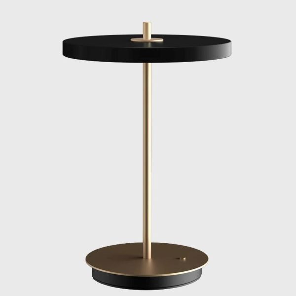 Lampa stołowa Asteria Move - czarna, bezprzewodowa
